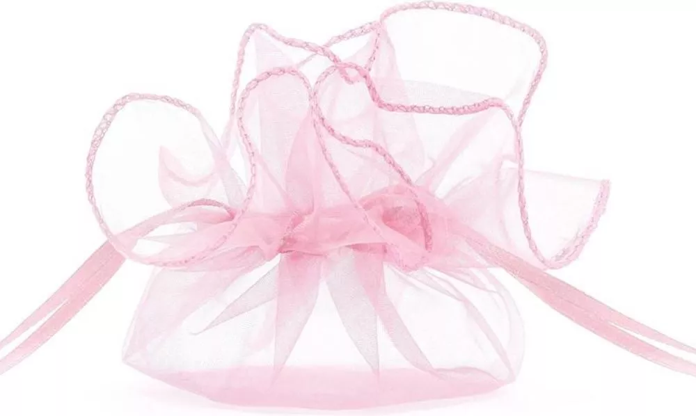 10 sacchetti di organza rosa Harmony 25cm