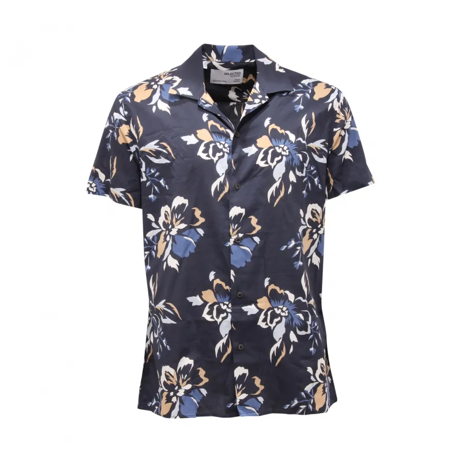 1629AR camicia uomo SELECTED HOMME man shirt blue