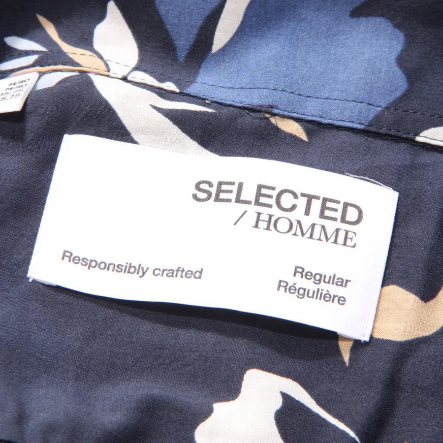 1629AR camicia uomo SELECTED HOMME man shirt blue