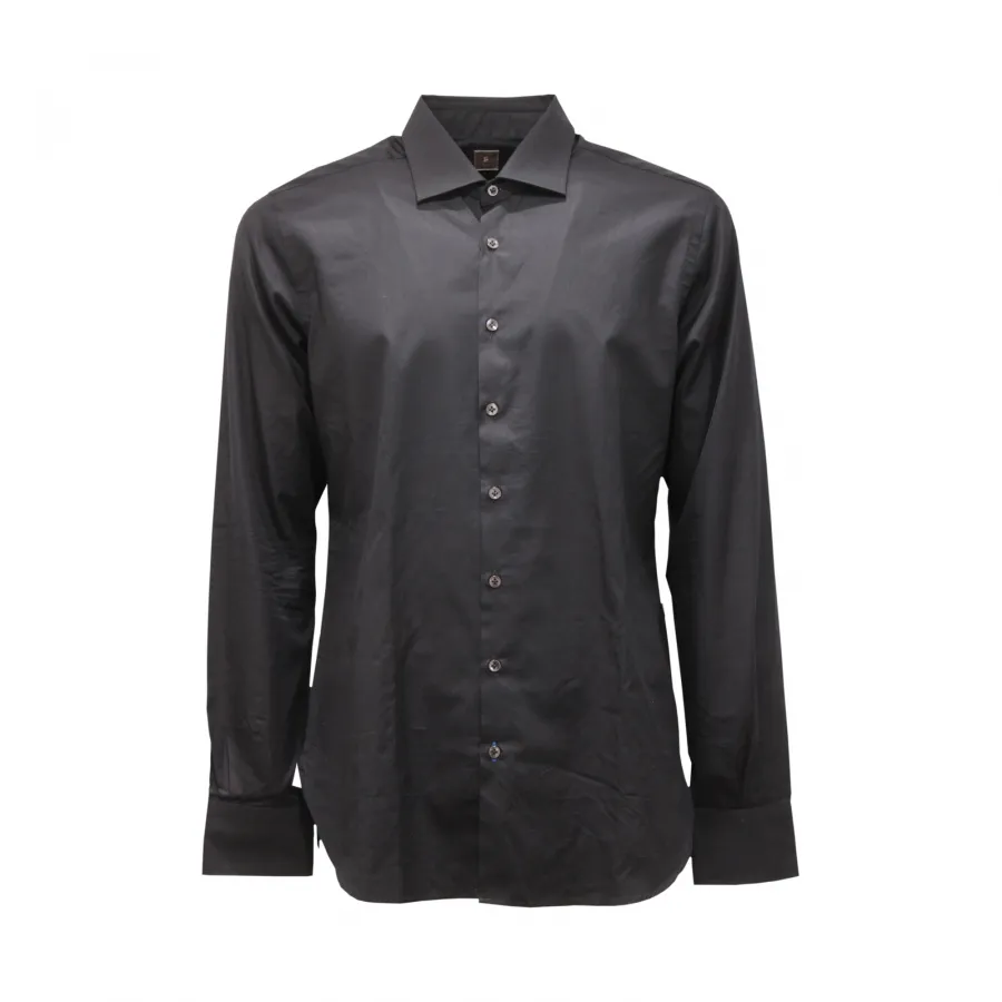 3531AR camicia uomo OTTO ASOLE man shirt black
