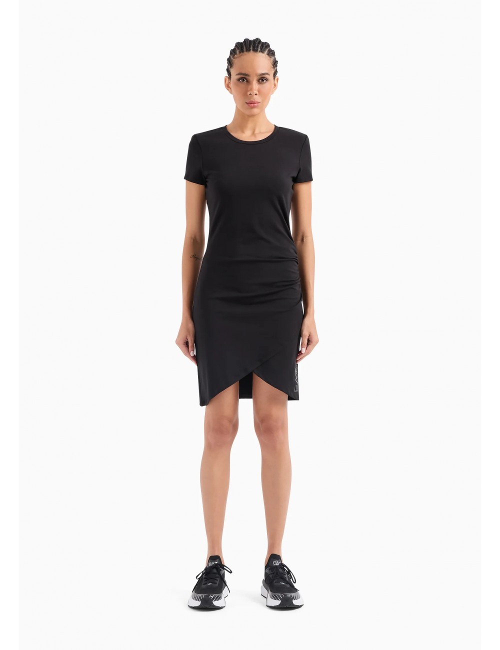 3DTA62 VESTITO EA7 EMPORIO ARMANI DONNA ABITO SPORTIVO DRESS GIROCOLLO SHIRT NEW