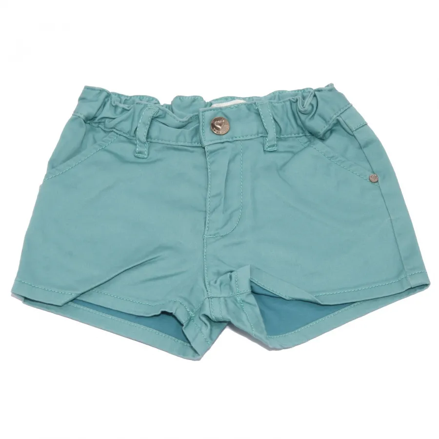 5374AB bermuda bimba GIRL TWIN-SET green water garment dyed shorts kid