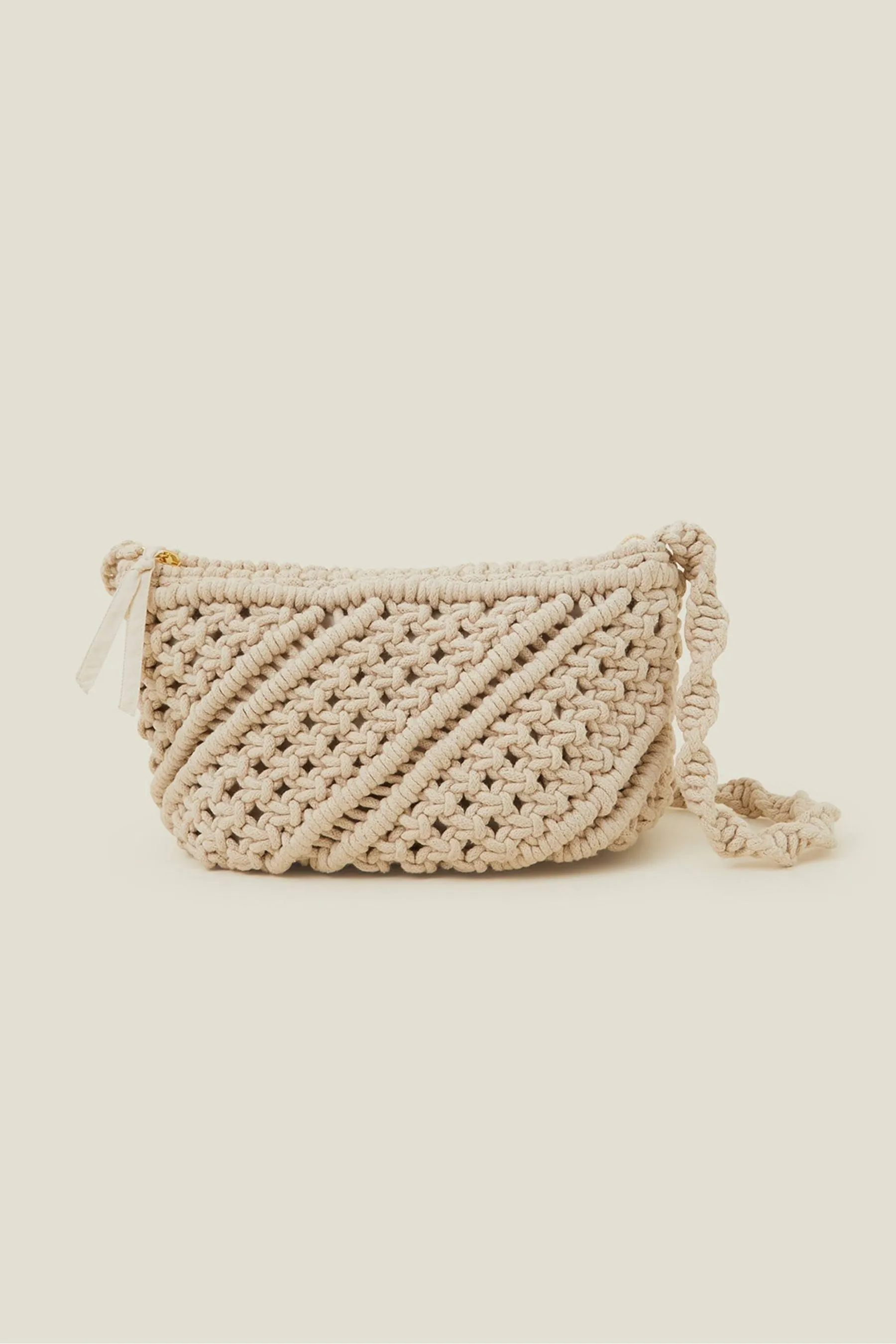 Accessorize - Borsa a tracolla in macramé    