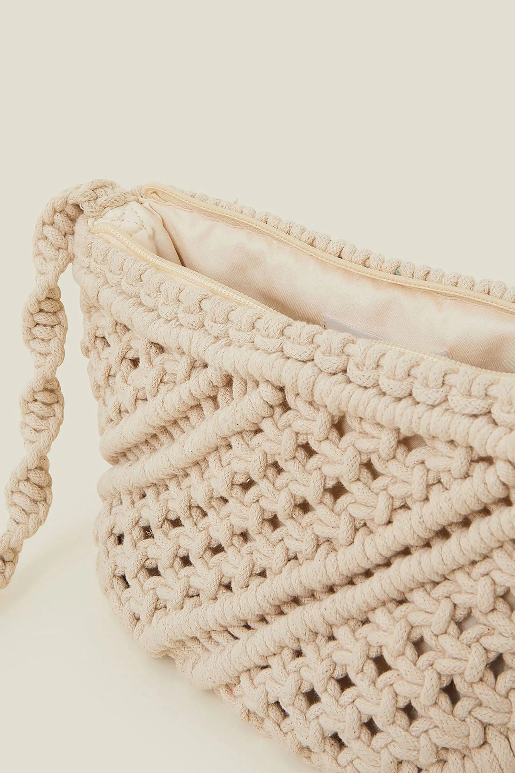 Accessorize - Borsa a tracolla in macramé    