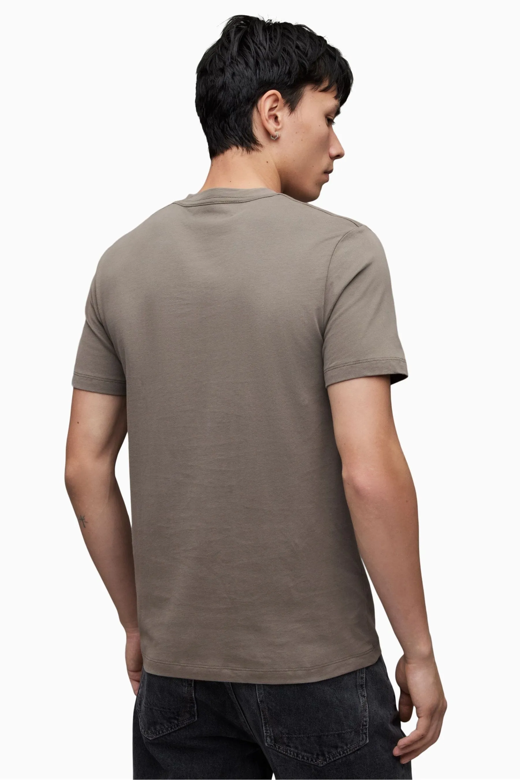 AllSaints - Brace - T-shirt girocollo in Manica corta a contrasto    
