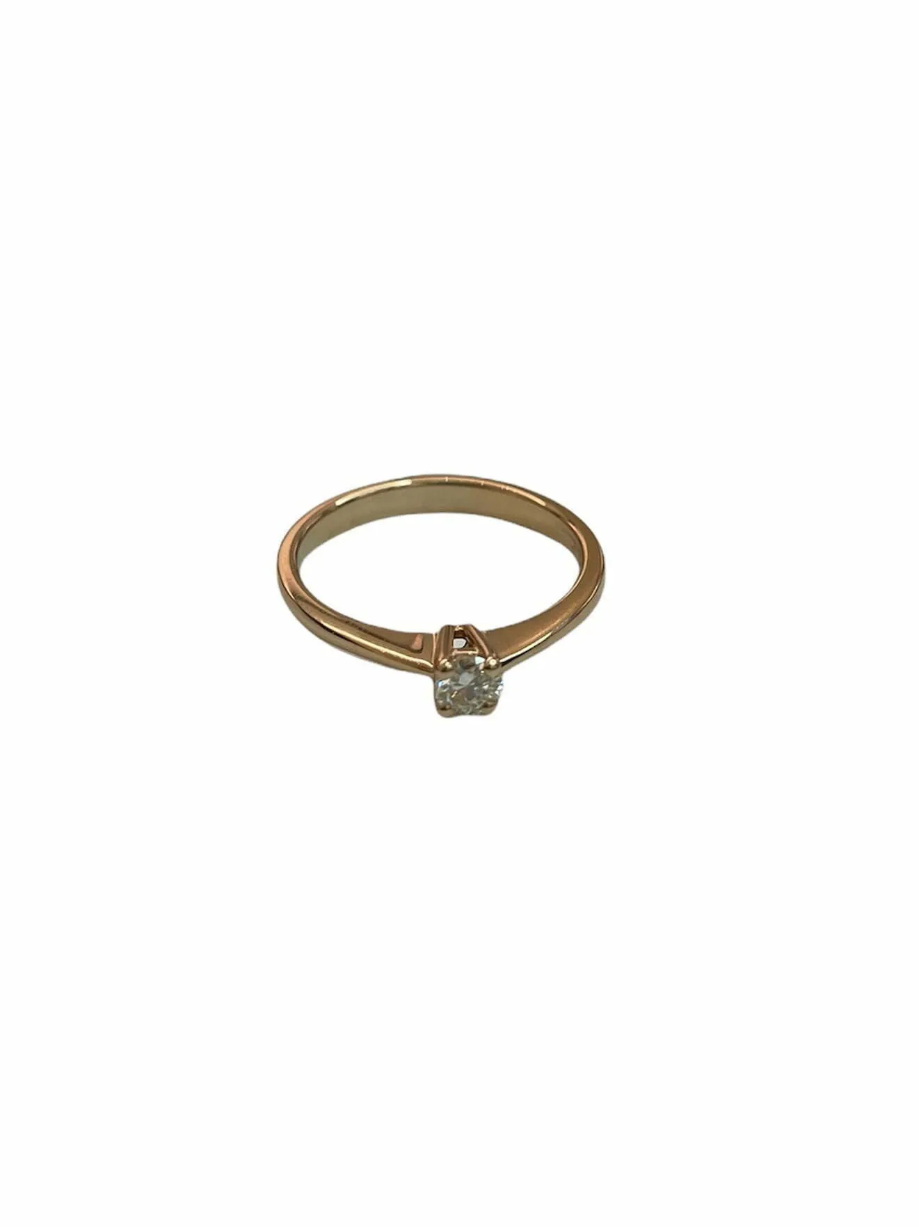 Anello solitario in oro rosa De Stefano