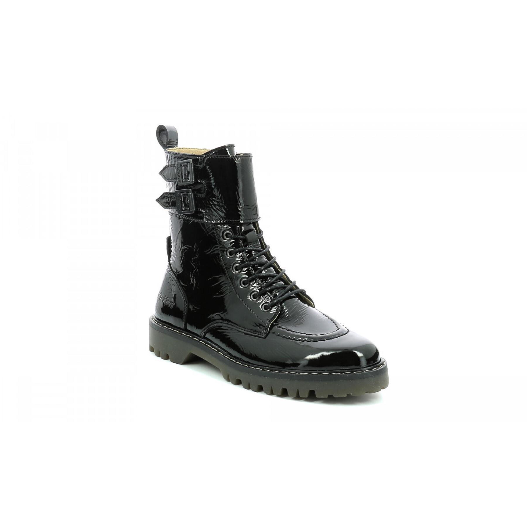 Anfibi in vernice da donna Kickers Deckranger