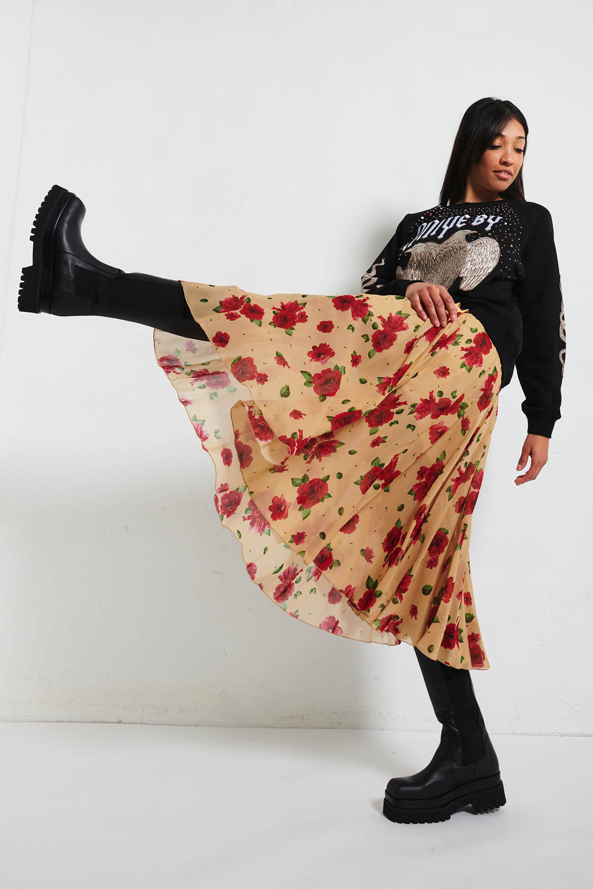 ANIYE BY Gonna lunga IDA  con stampa a fiori