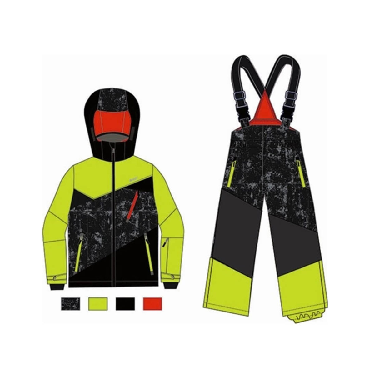Ast completo sci bimbo/a multicolor