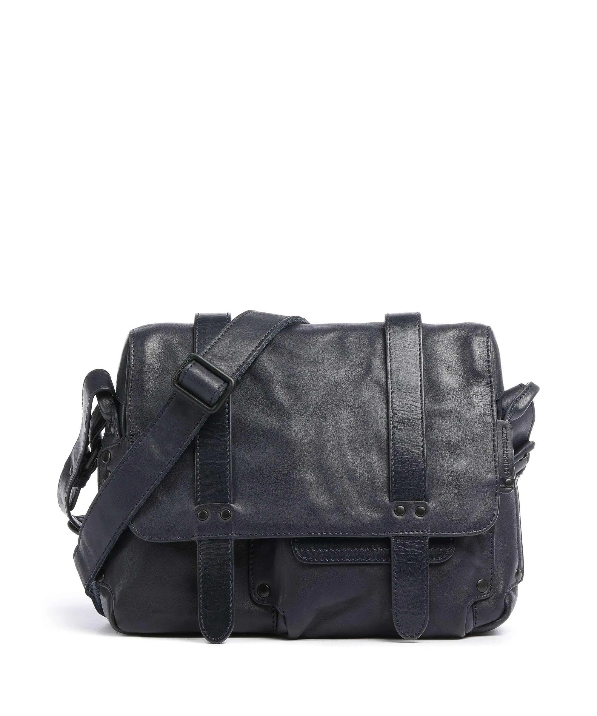  Aunts & Uncles Grandma's Luxury Club Miss Apple Pie Borsa a tracolla pelle di vacchetta grana blu scuro  