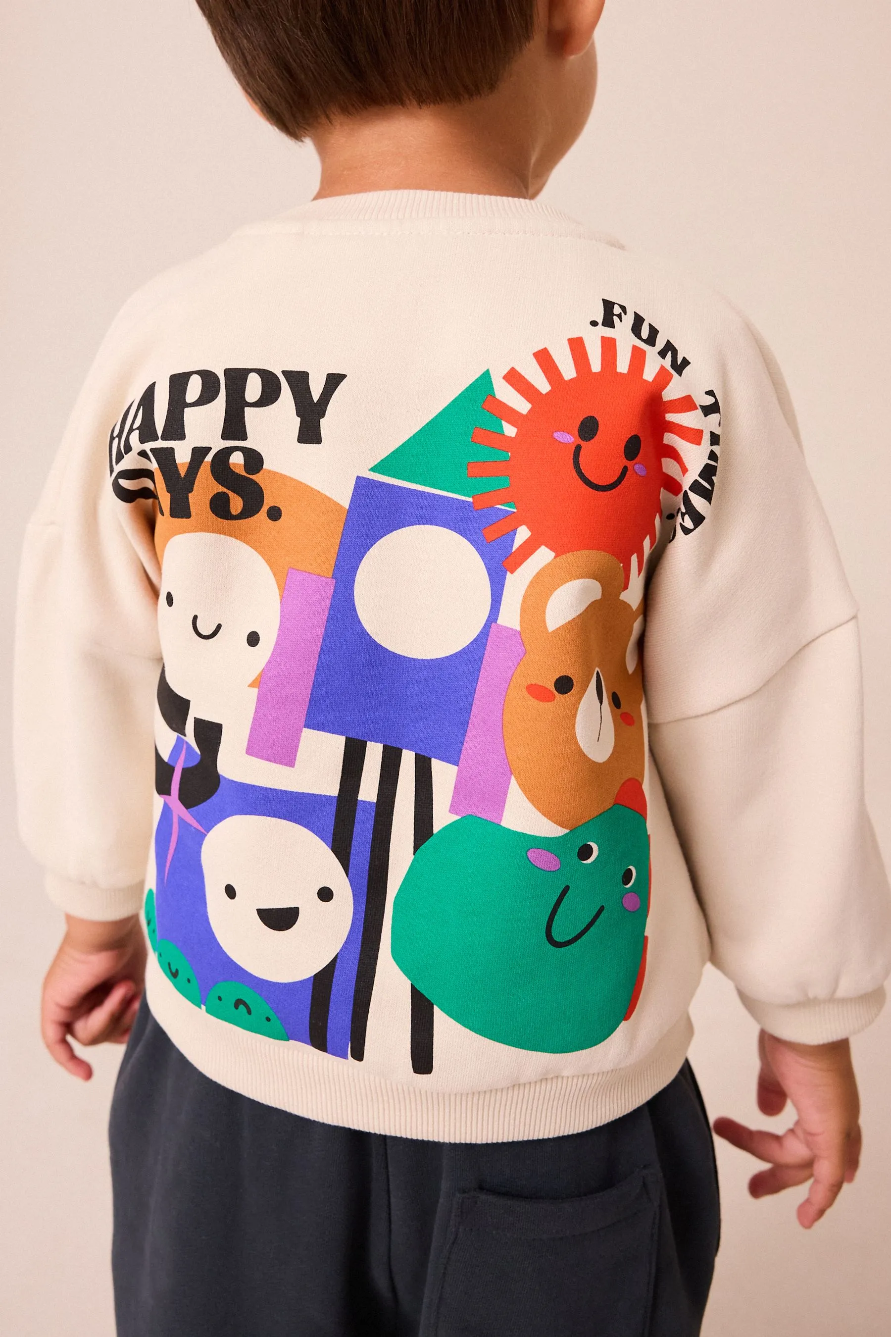 Backprint Sweatshirt and Joggers Set (3mths-7yrs)    