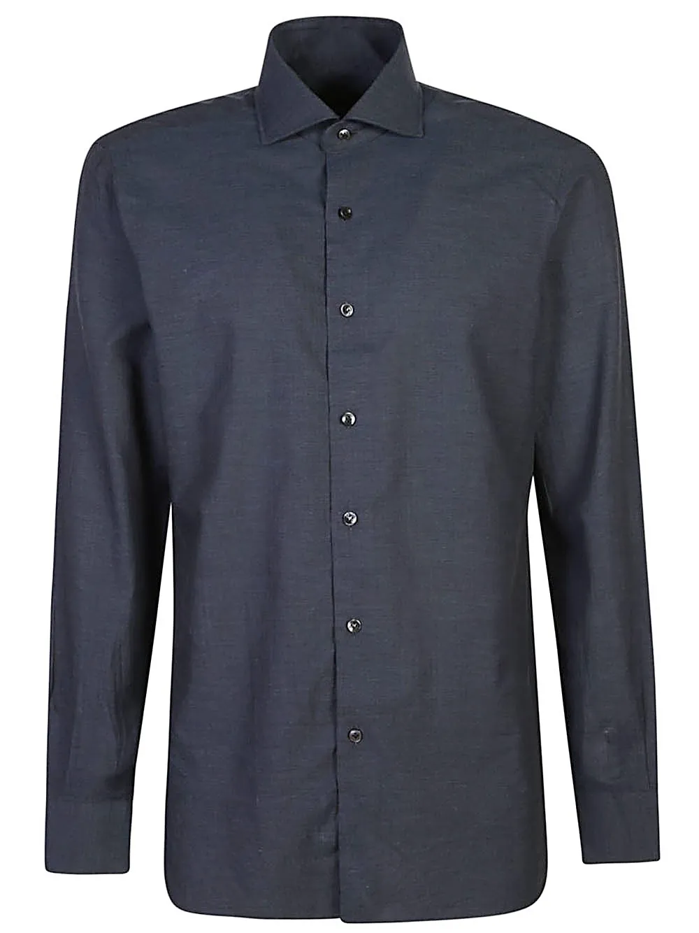 Barba, camicia blu notte