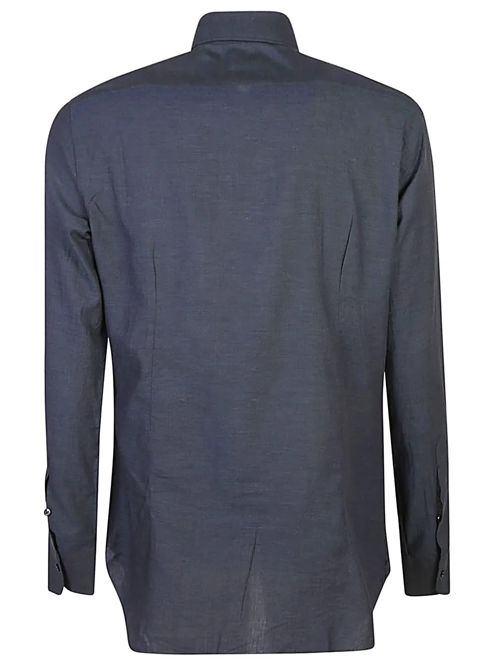 Barba, camicia blu notte