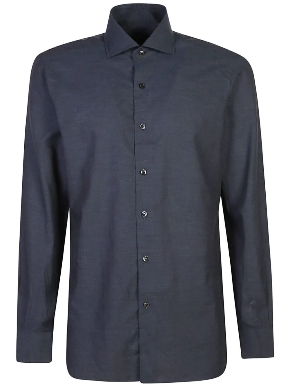 Barba, camicia blu notte