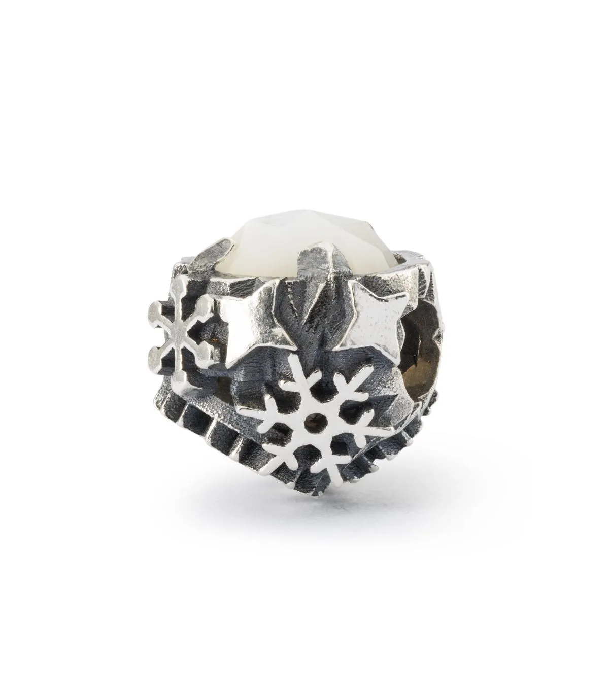 Beads Trollbeads Collezione Natale Incantato Perla Delle Nevi TAGBE-00293 Argento