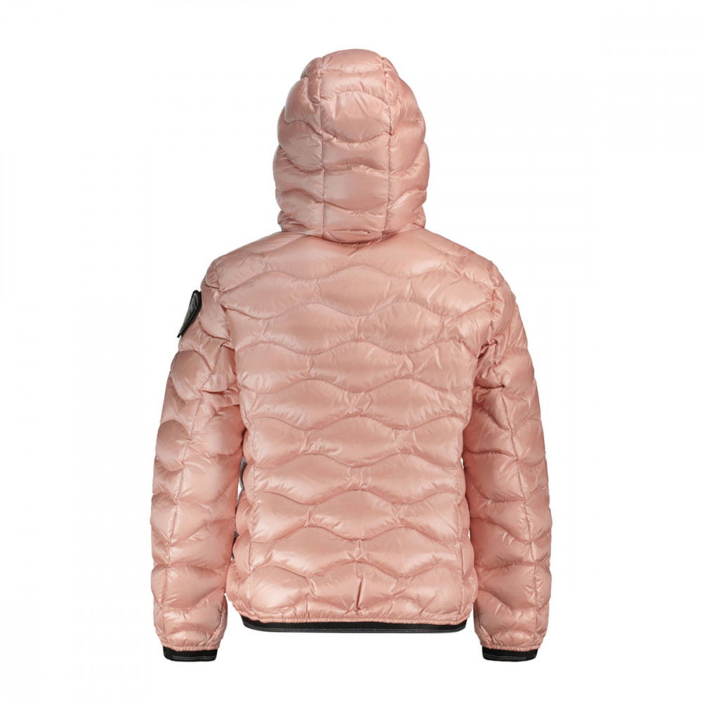 BLAUER PIUMINO CON CAPPUCCIO AD ONDE BAMBINA