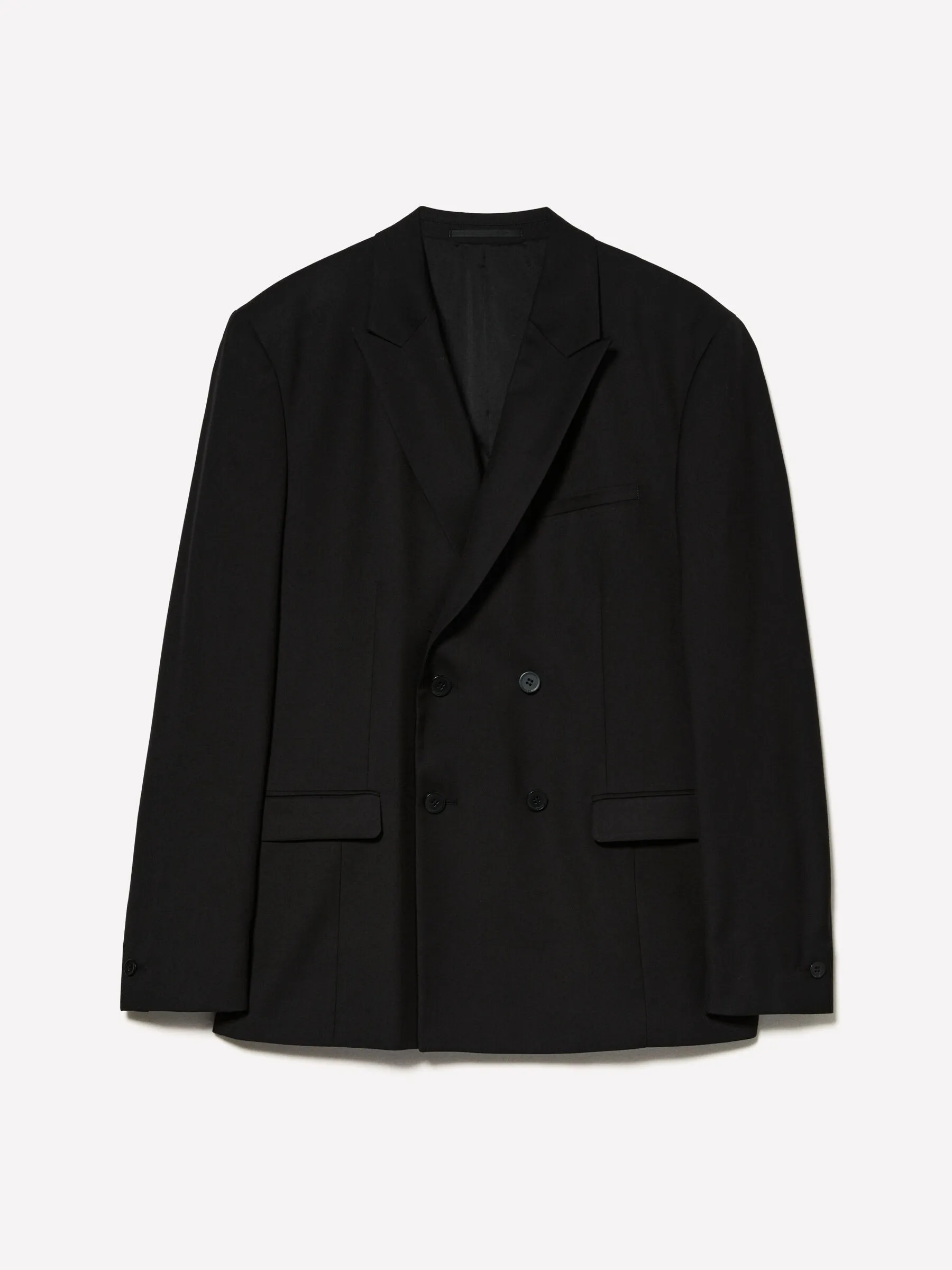 Blazer doppiopetto nero slim comfort fit