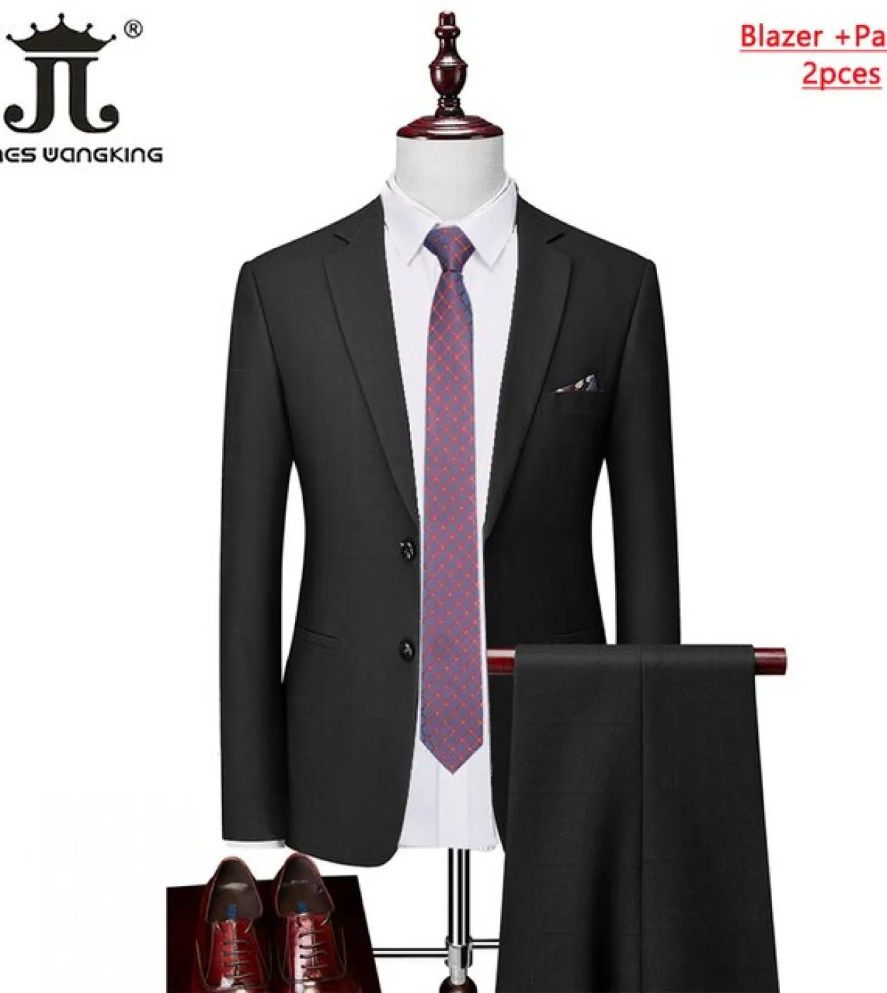 Blazer Gilet Pantaloni High End Luxury Brand Boutique Abito da lavoro formale Plaid Abito da sposa da uomo Set Abito da banchett