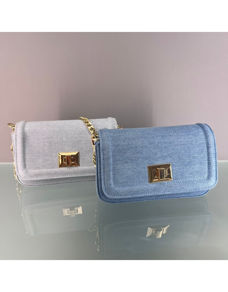 BORSA JEANS RETTANGOLARE CHIARA