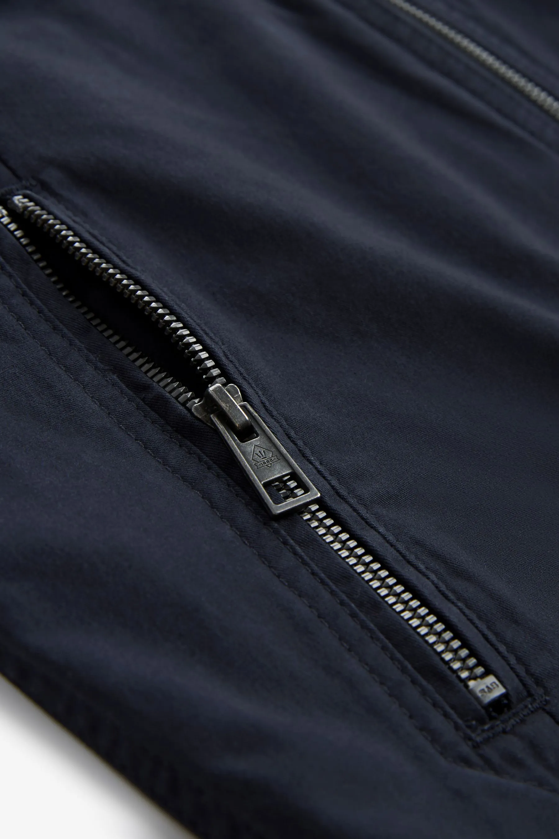 Borsa stile camicia in cotone con zip