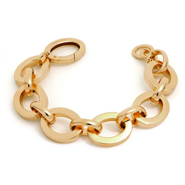 Bracciale catena dorata Square