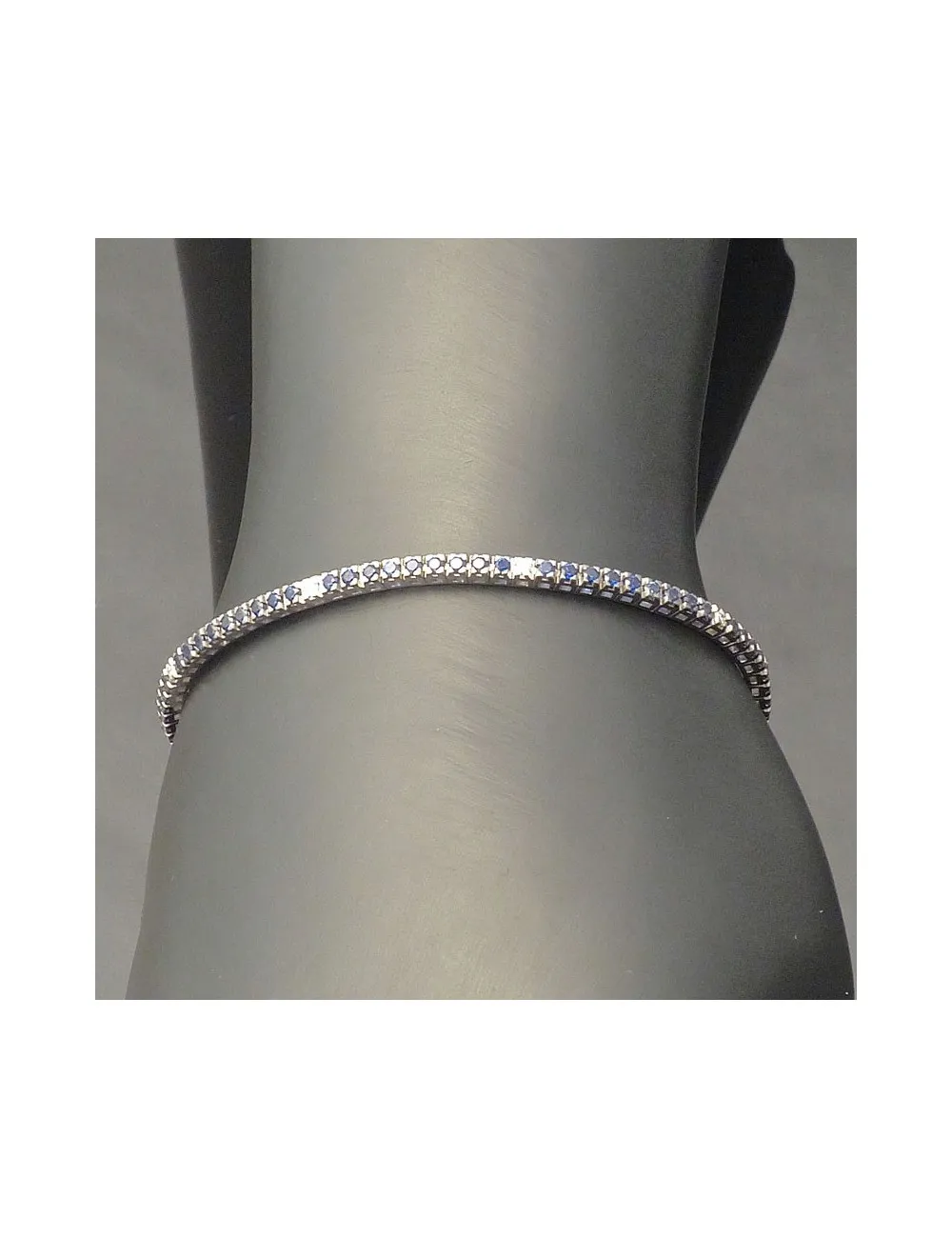 Bracciale tennis in Zaffiri e Brillanti