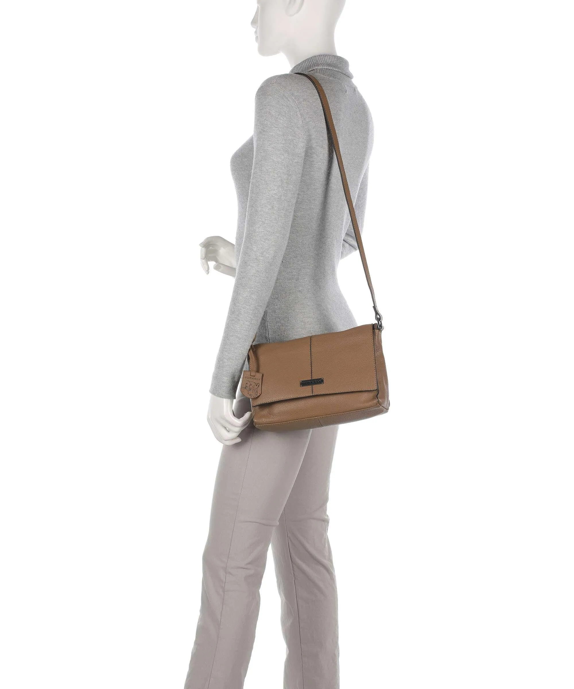  Burkely Mystic Maeve Borsa a tracolla pelle granulata marrone chiaro  