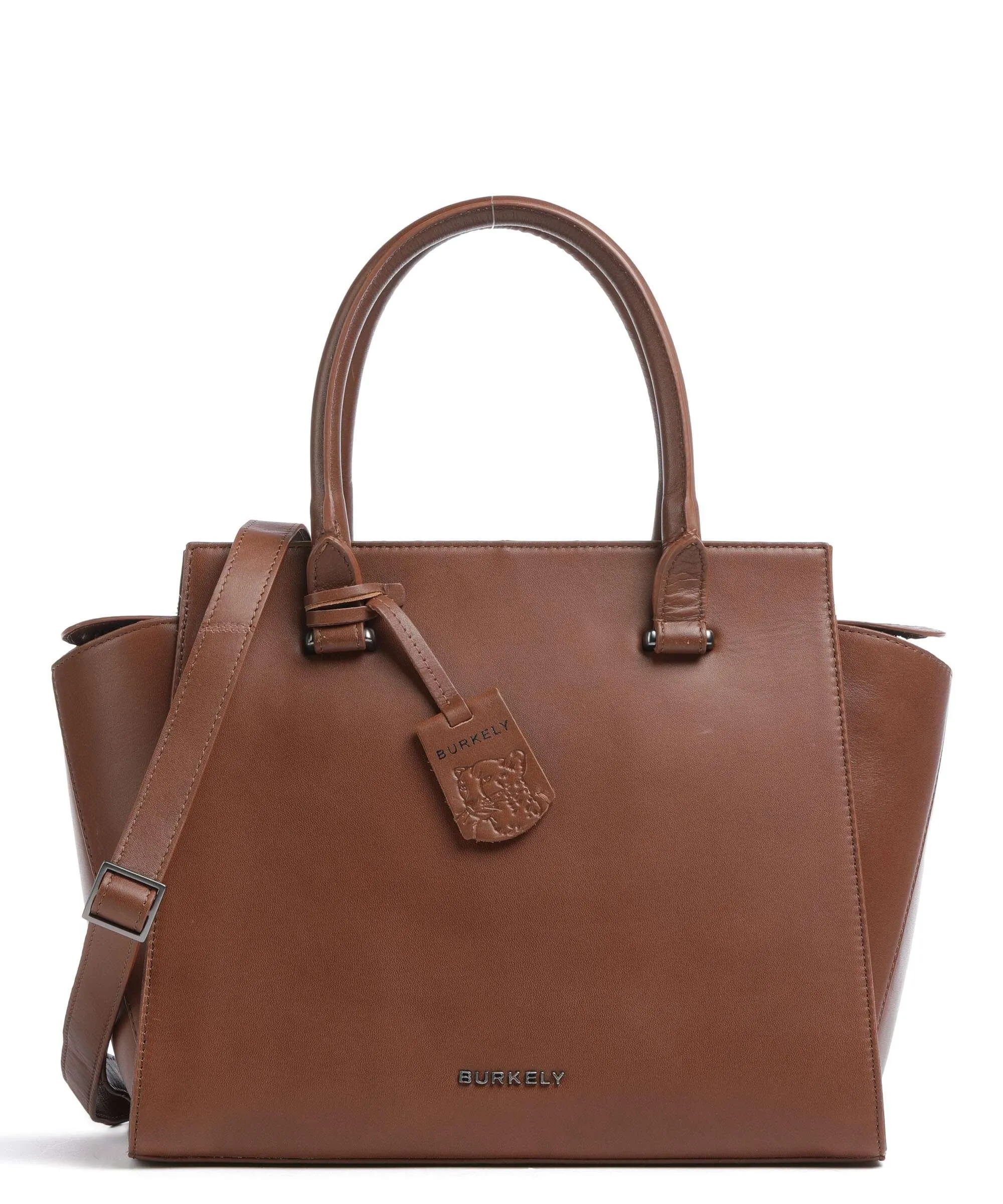  Burkely Nocturnal Nova Borsa a mano pelle a grana fine marrone  
