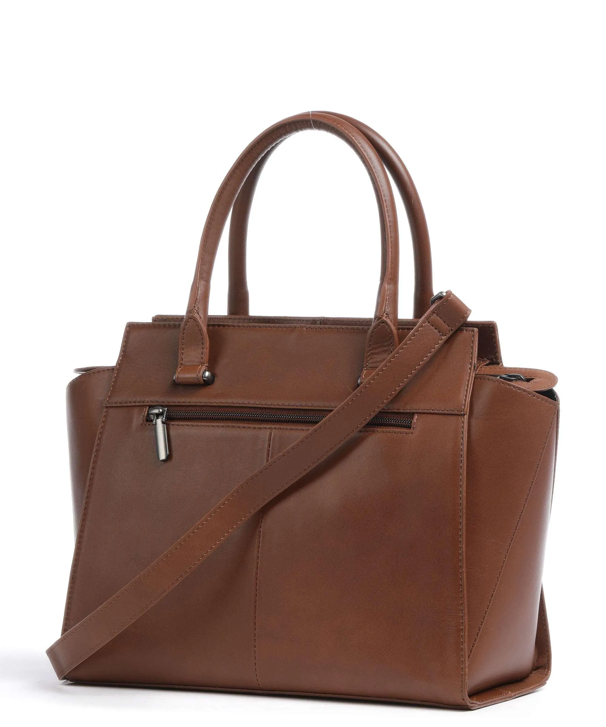  Burkely Nocturnal Nova Borsa a mano pelle a grana fine marrone  