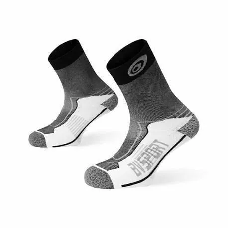 Bv Sport Calza Doppia Nero/Grigio - Calza Trail Running