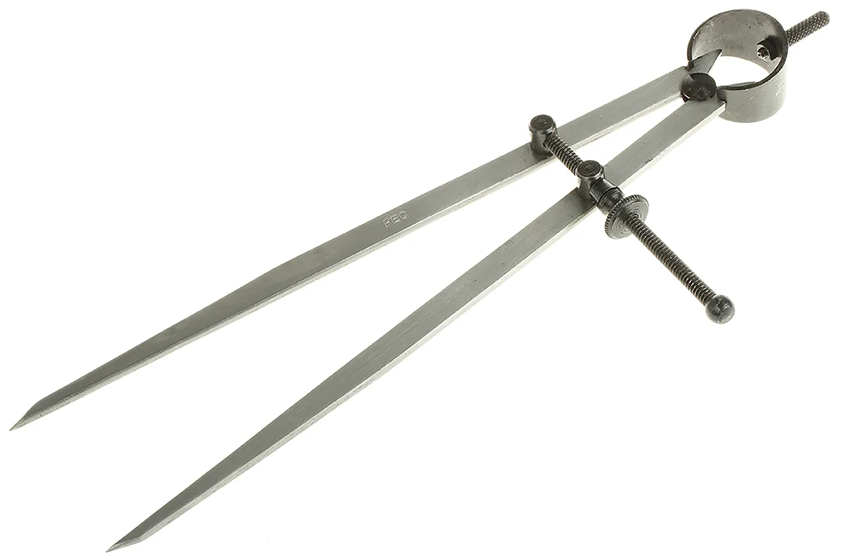 Calibro Compasso a molla diritto RS PRO, capacità 210mm