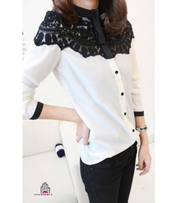 Camicia Bicolor Laced - Dream Shop