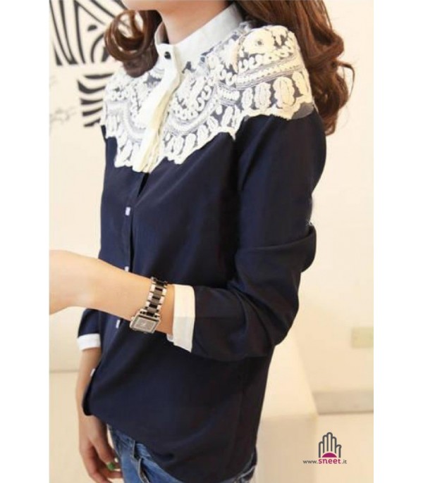 Camicia Bicolor Laced - Dream Shop
