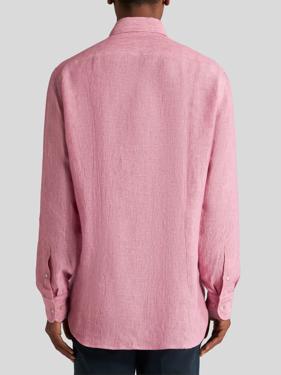 CAMICIA IN LINO CON LOGO