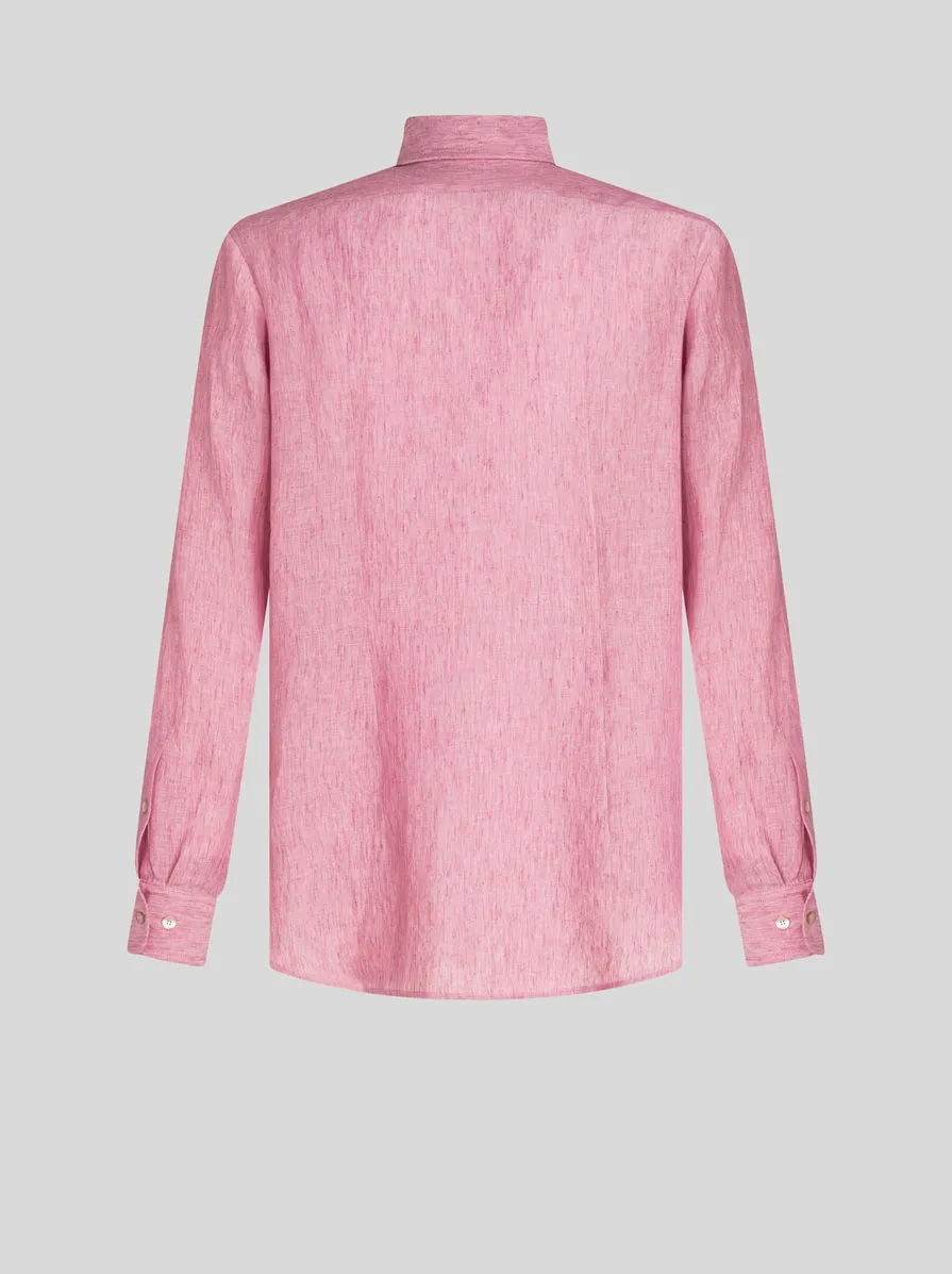 CAMICIA IN LINO CON LOGO