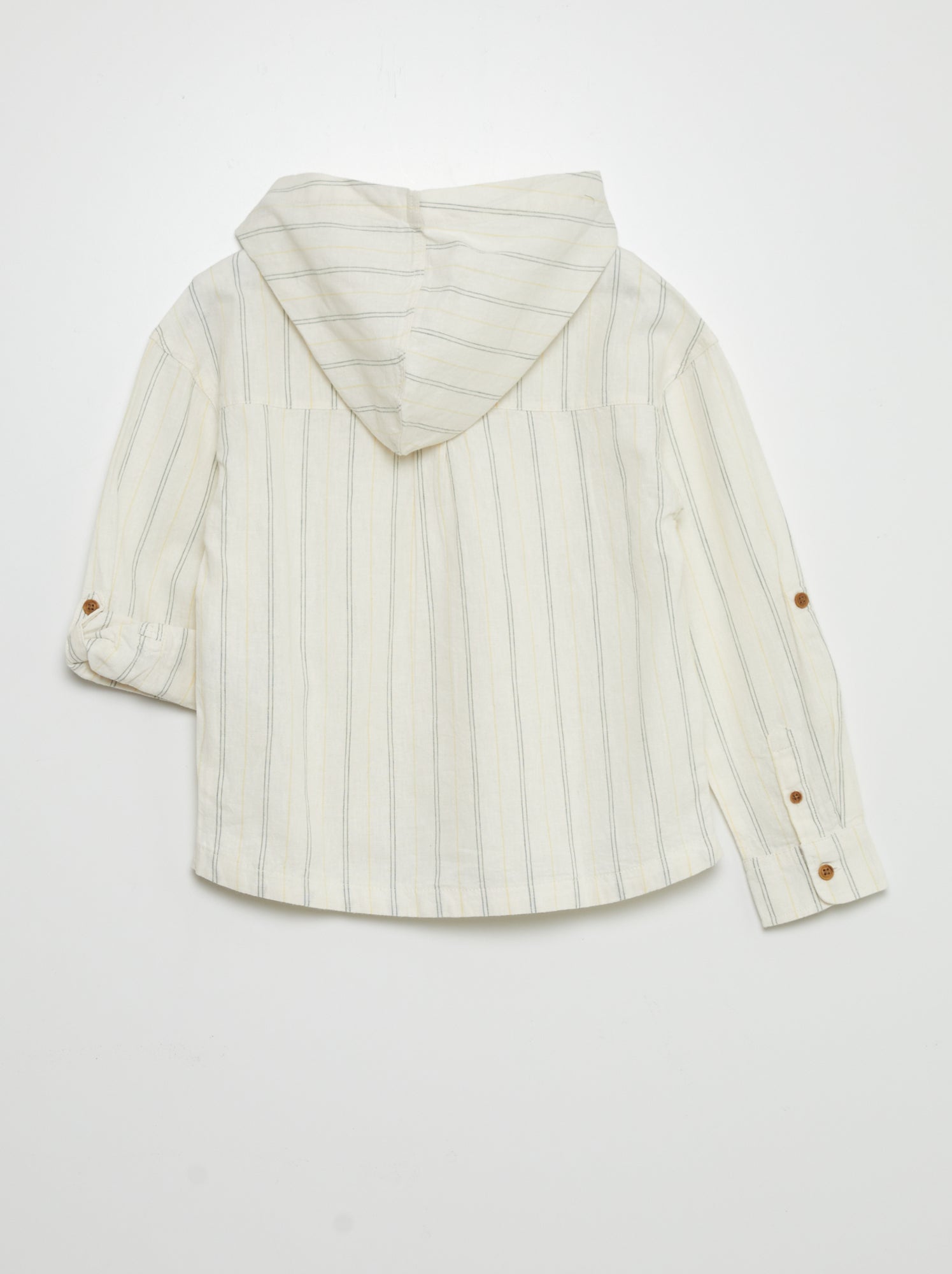 Camicia in lino e cotone - BIANCO