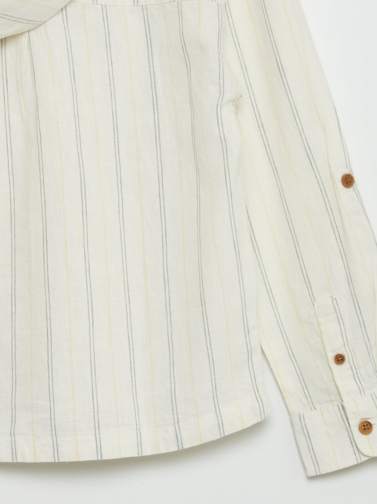 Camicia in lino e cotone - BIANCO