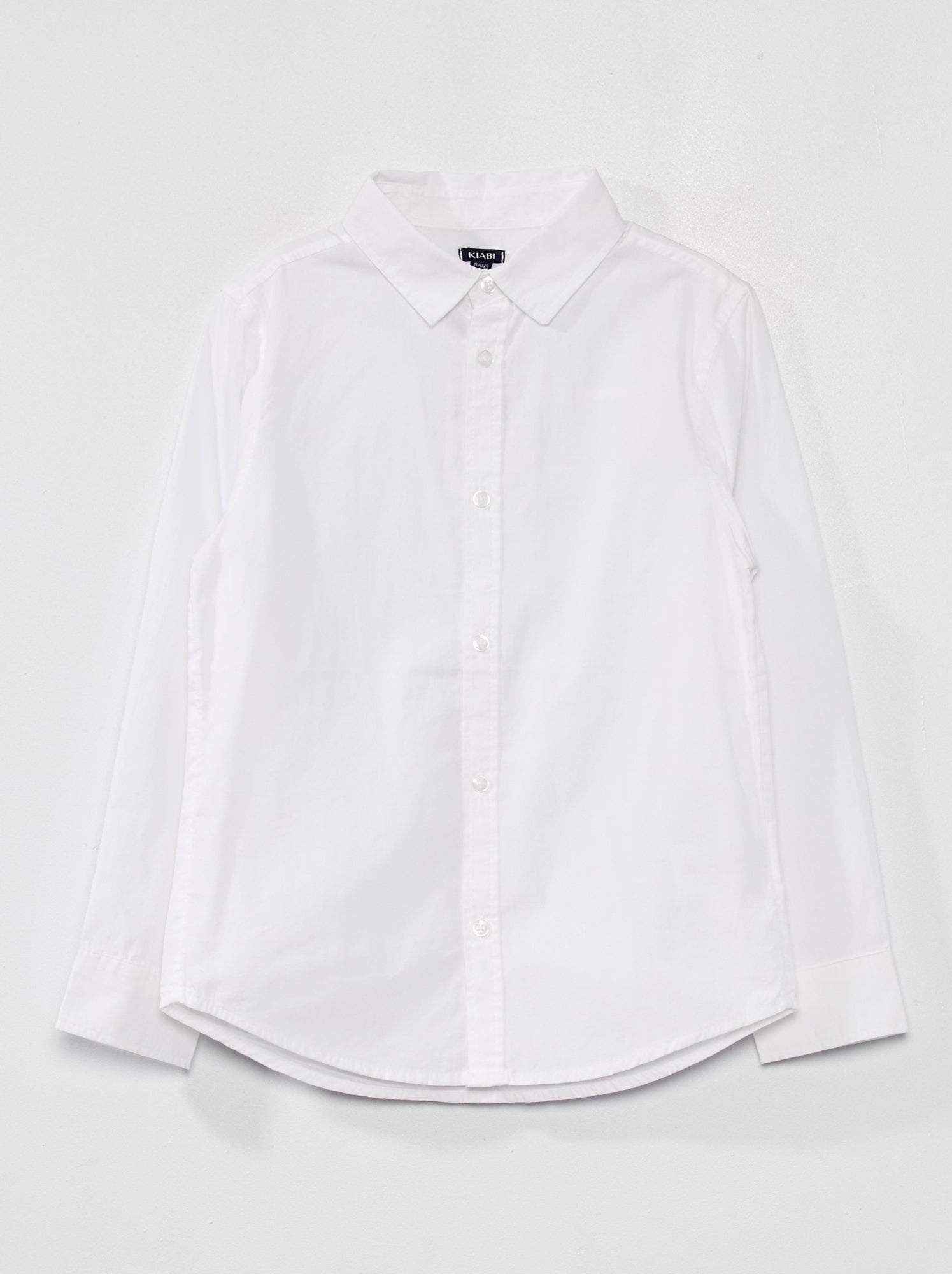 Camicia in popeline - Bianco