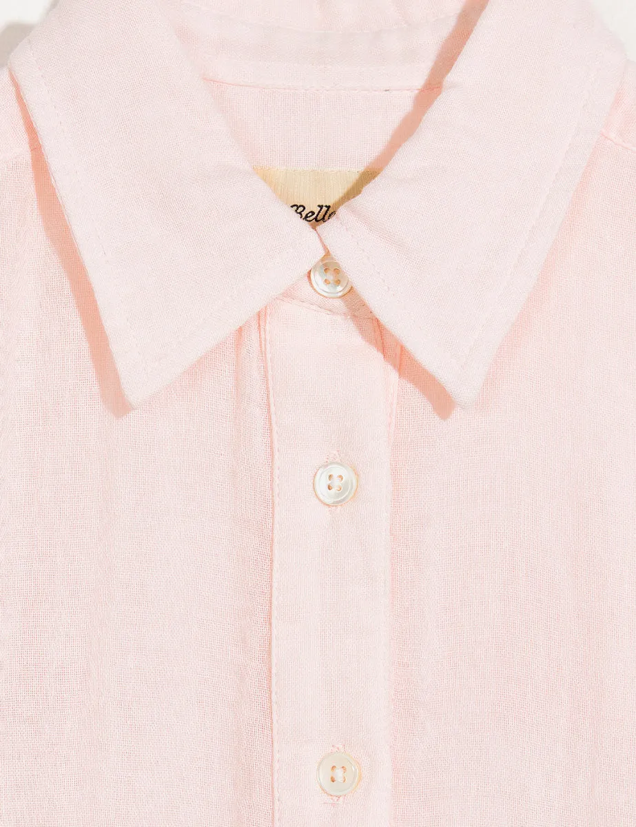 camicia ironie over mussola dusk rosa