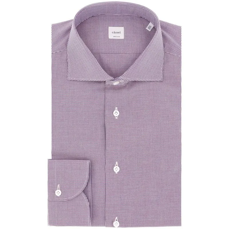 Camicia viola in cotone a maniche lunghe 