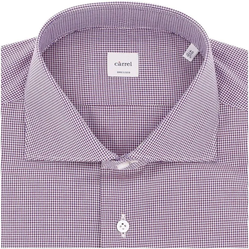 Camicia viola in cotone a maniche lunghe 