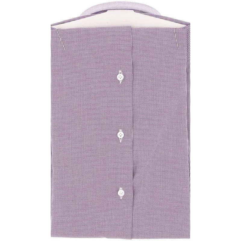 Camicia viola in cotone a maniche lunghe 