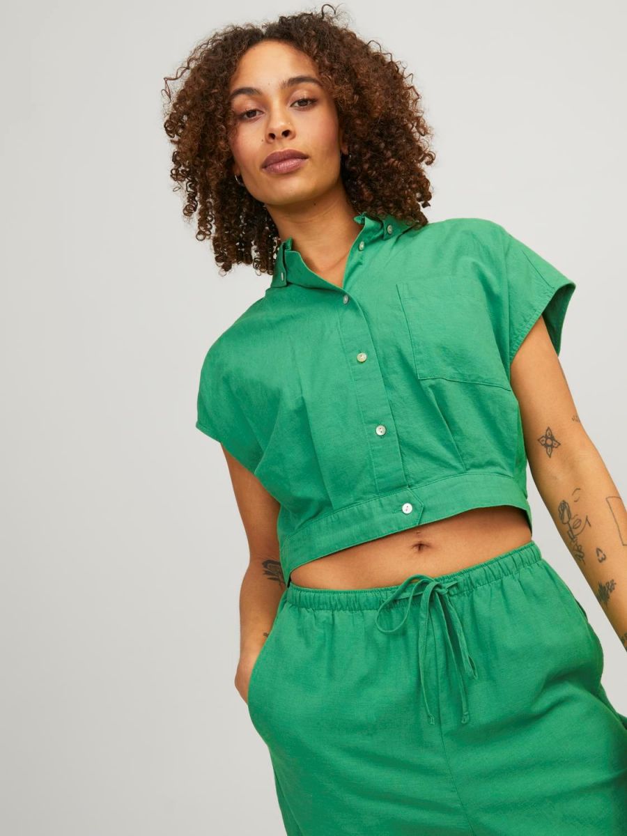 CAMICIE Donna JJXX 12225268 PENNY MEDIUM GREEN