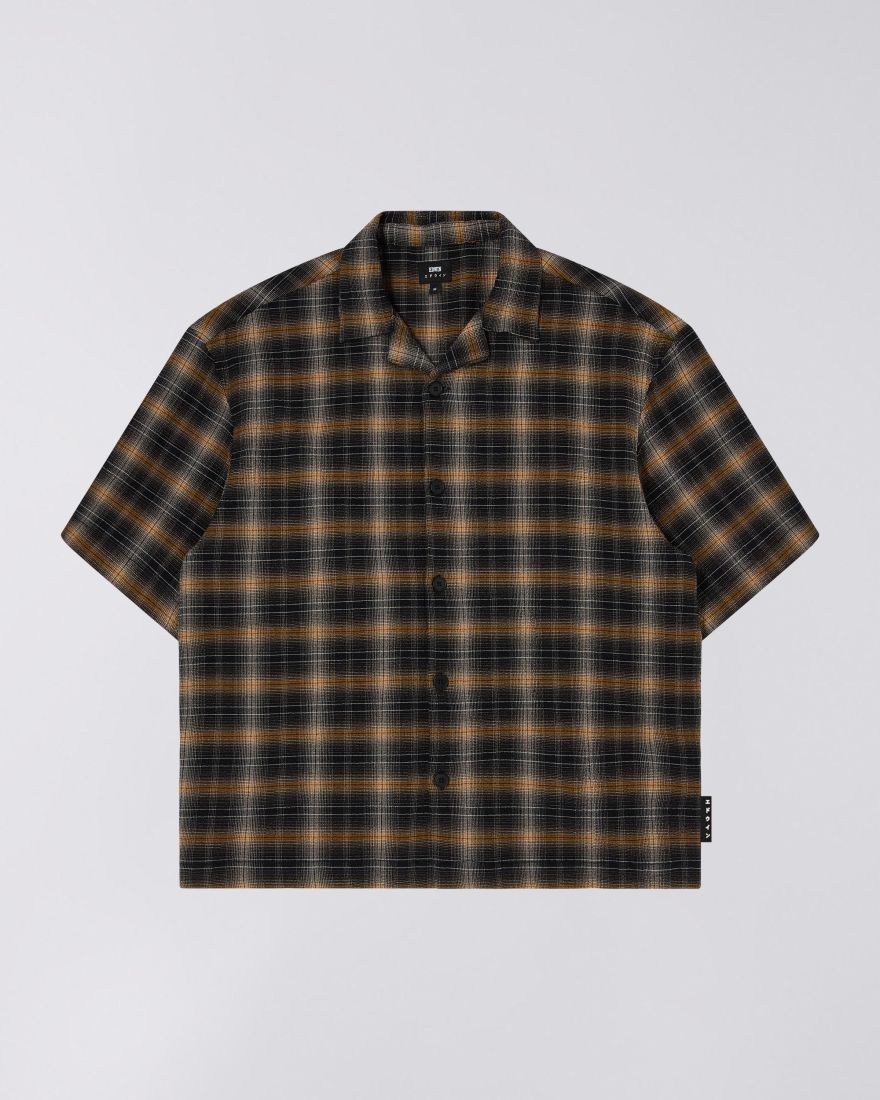 CAMICIE Uomo EDWIN I033451.1XB.67. SAGA 1XB.67 BLACK/YELLOW