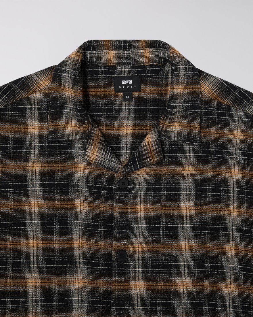 CAMICIE Uomo EDWIN I033451.1XB.67. SAGA 1XB.67 BLACK/YELLOW