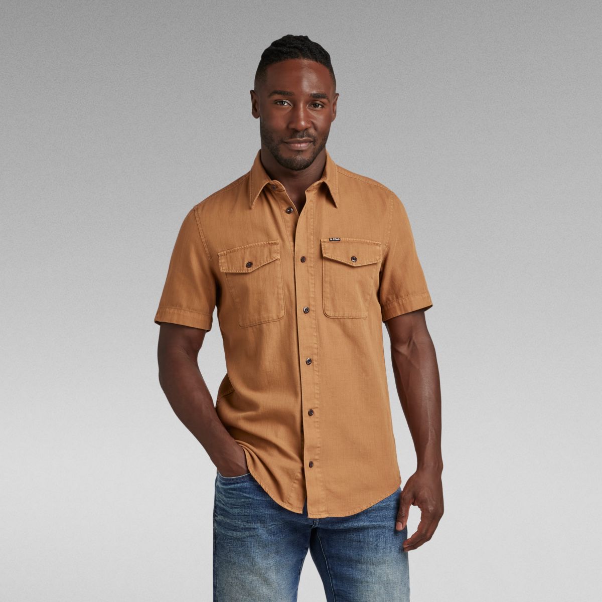 CAMICIE Uomo G-STAR D19751 7647 - MARINE D834 CHIPMUNK