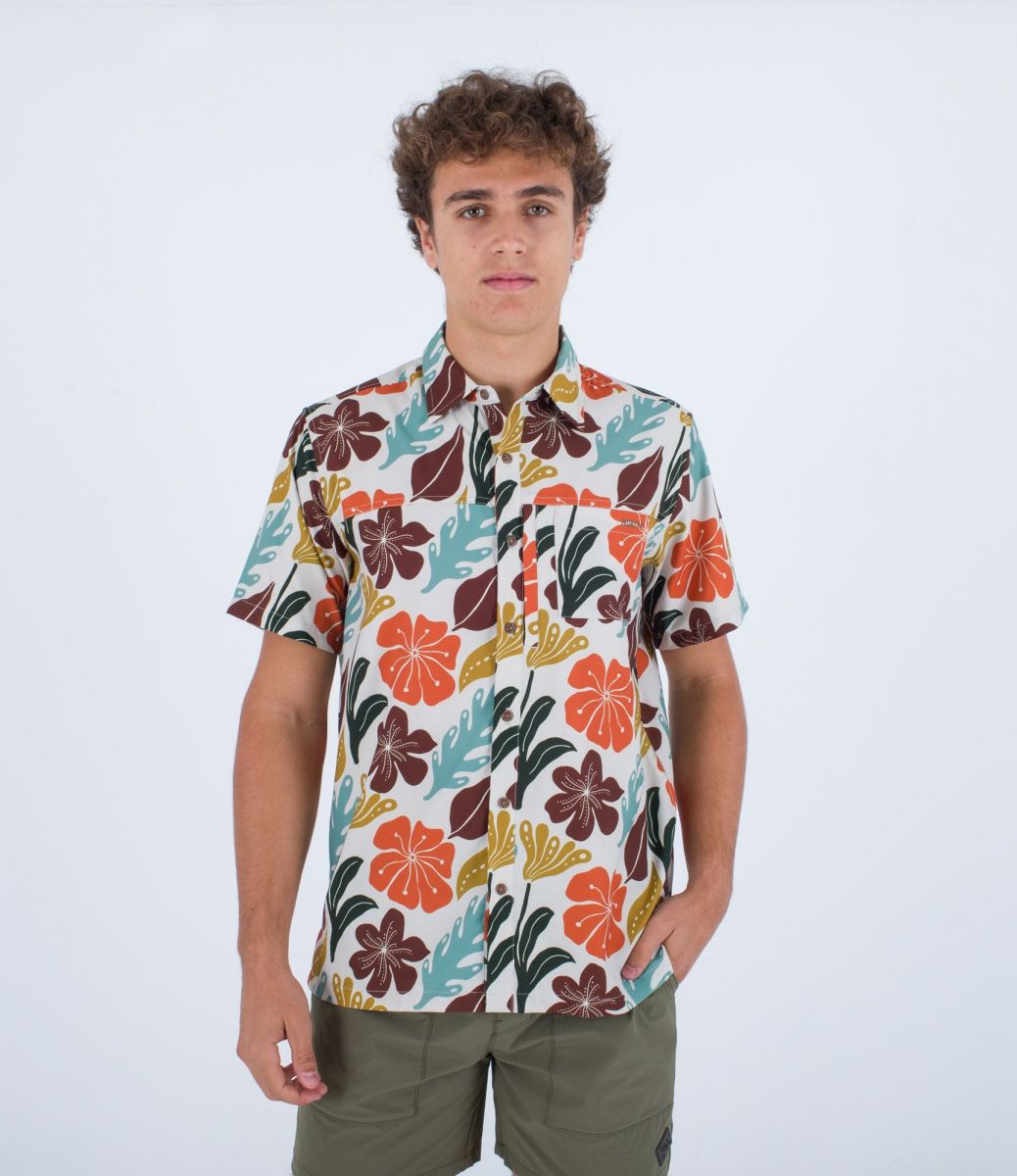 CAMICIE Uomo HURLEY MVS005580 H2O DRI RINCON SIERRA H073 BONE