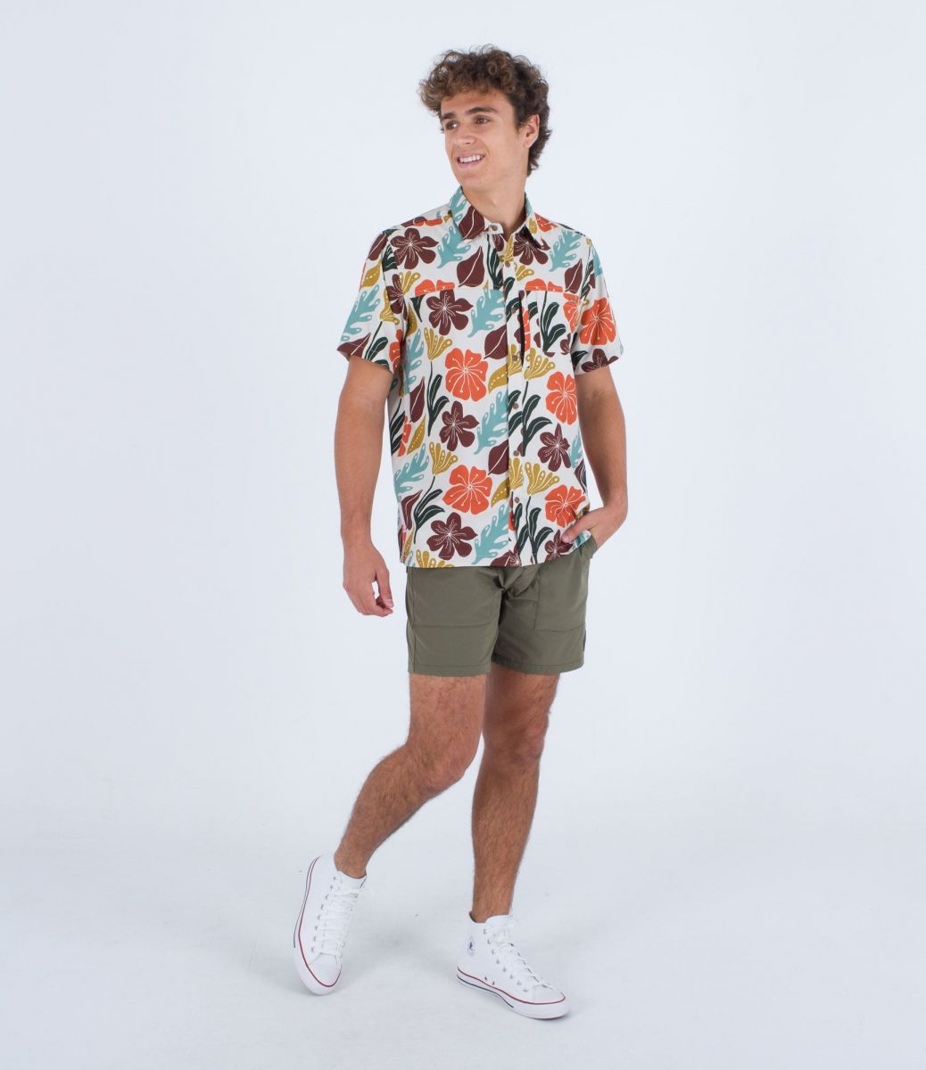 CAMICIE Uomo HURLEY MVS005580 H2O DRI RINCON SIERRA H073 BONE