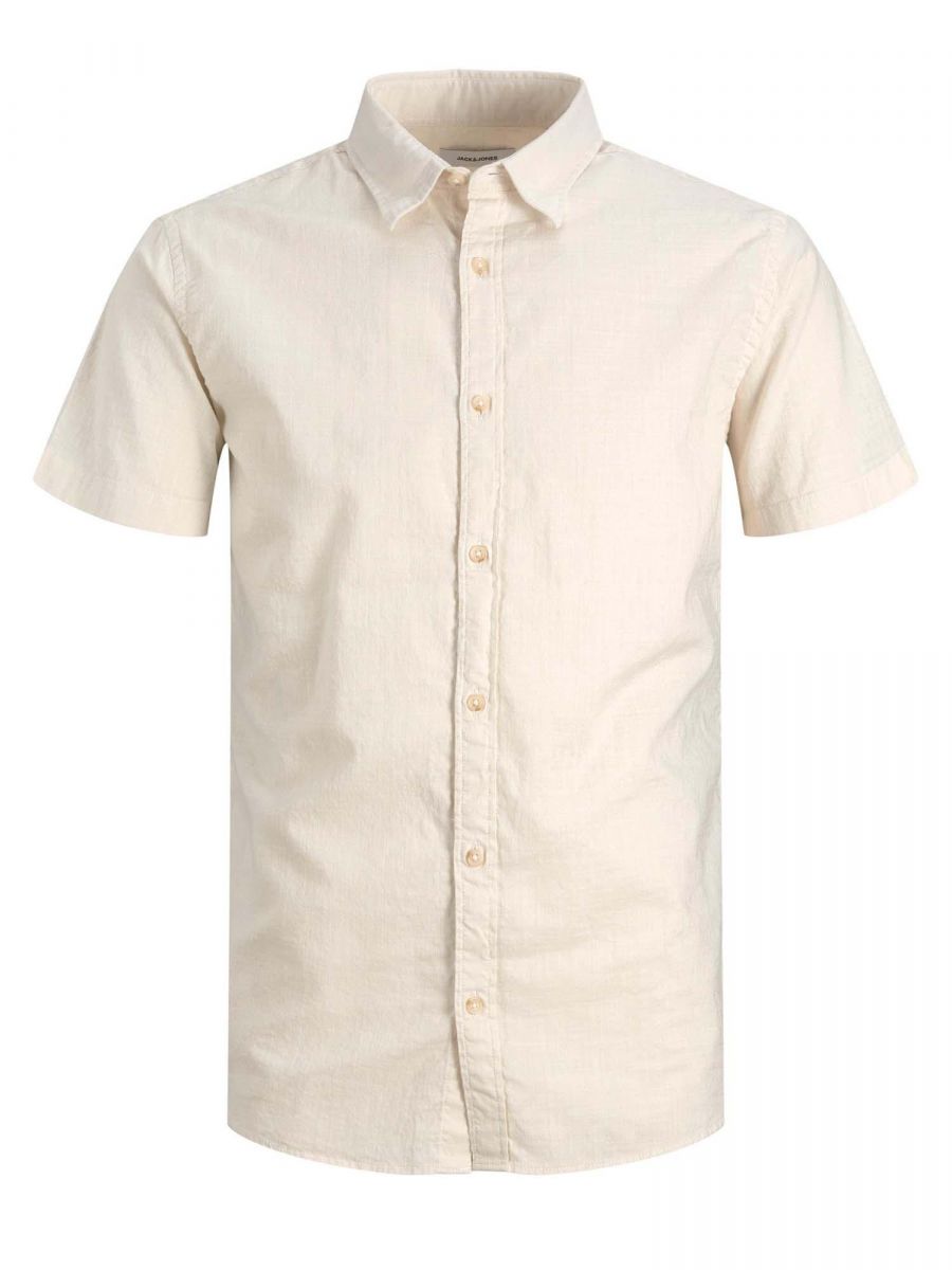 CAMICIE Uomo JACK&JONES 12220479 SLUB CLOUD DANCER