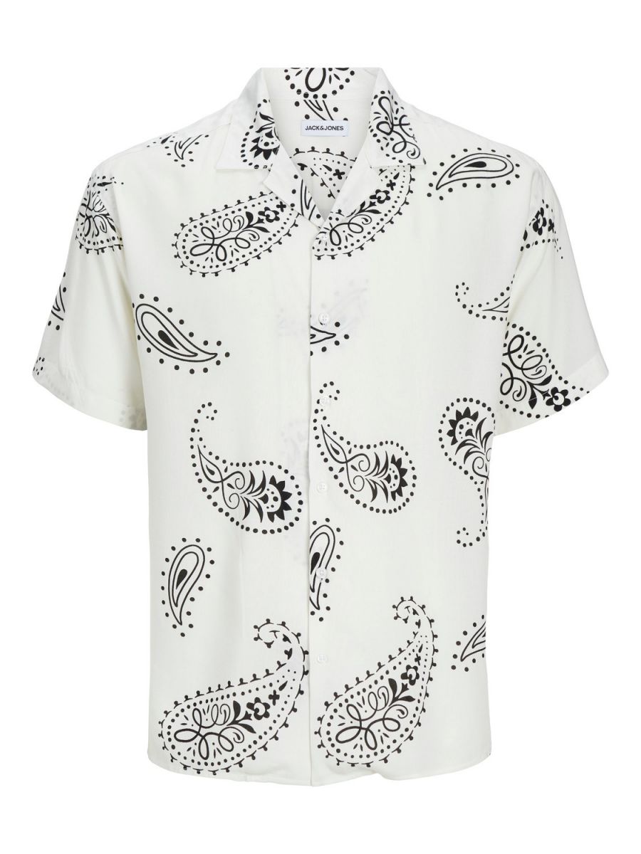 CAMICIE Uomo JACK&JONES 12248448 ABSTRACT CLOUD DANCER